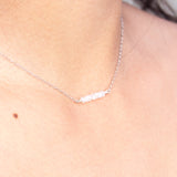 Rainbow Moonstone Intention Necklace - Intuition