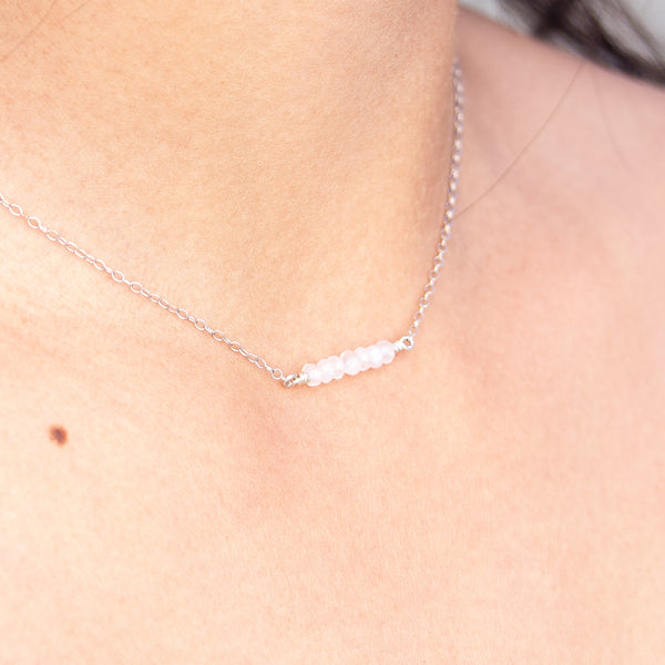 Rainbow Moonstone Intention Necklace - Intuition
