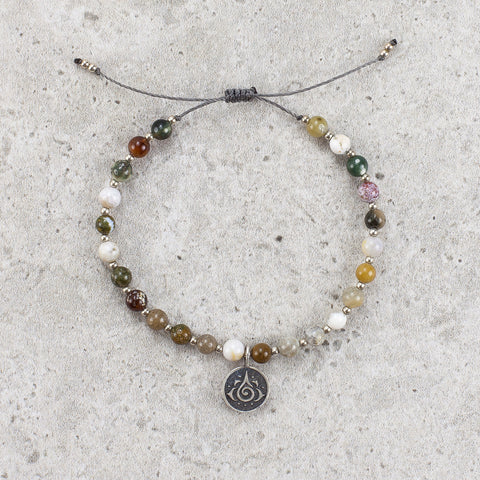 Sesame Jasper Meditation Bracelet - Nurtured & Whole