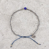 Hand Knotted Lapis Lazuli Bracelet