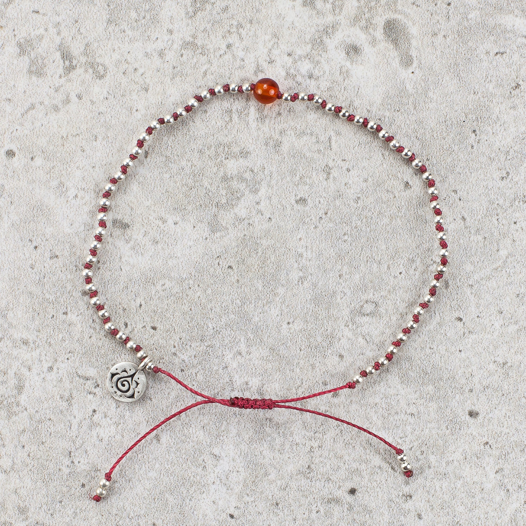Hand Knotted Carnelian Bracelet - Vivacious Energy