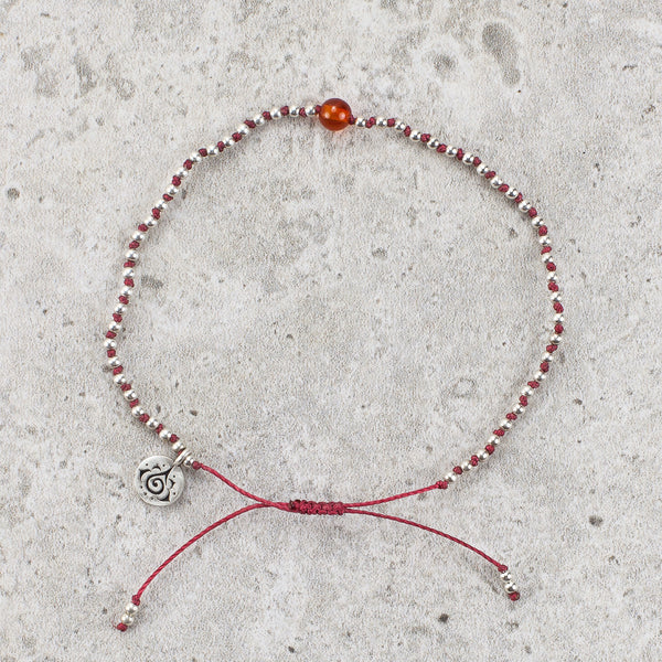 Hand Knotted Carnelian Bracelet - Vivacious Energy