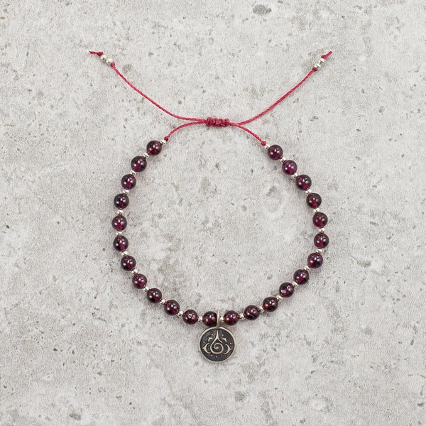 Garnet Gemstone Bracelet - Creative Energy