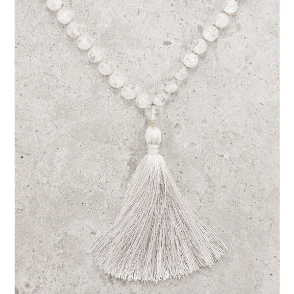 Quartz Crystal Mala - Clarity & Wisdom
