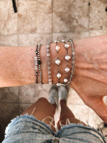 Hand Knotted Freshwater Pearl Wrap Bracelet - Wise & Gentle