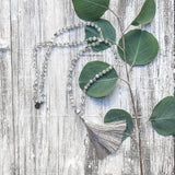 Petite Quartz Crystal Mala - Clarity & Wisdom