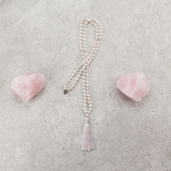 Rose Quartz  Mala - Love