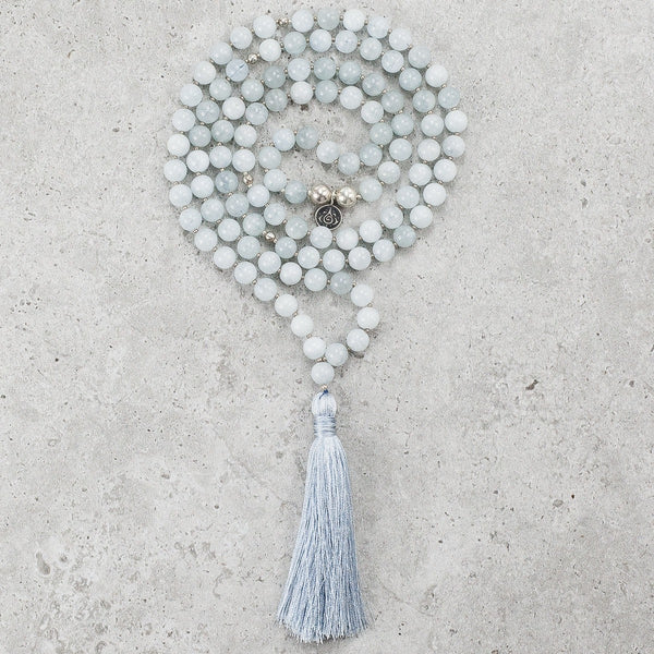 Aquamarine Mala - Serene & Inspired