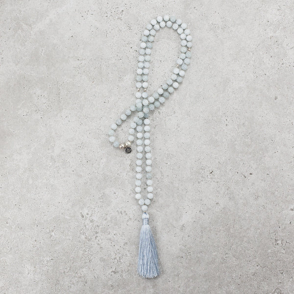 Aquamarine Mala - Serene & Inspired