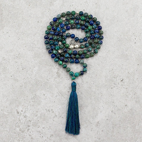 Chrysocolla Mala - Soothed & Balanced