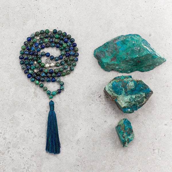 Chrysocolla Mala - Soothed & Balanced