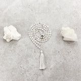 Quartz Crystal Mala - Clarity & Wisdom