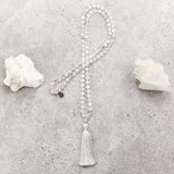Quartz Crystal Mala - Clarity & Wisdom