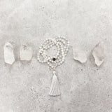 Quartz Crystal Mala - Clarity & Wisdom
