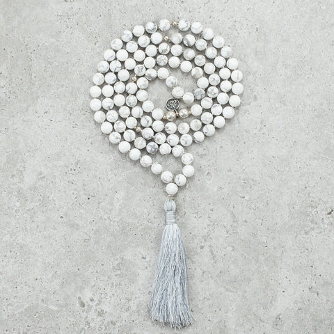 Howlite Mala - Calm & Patient