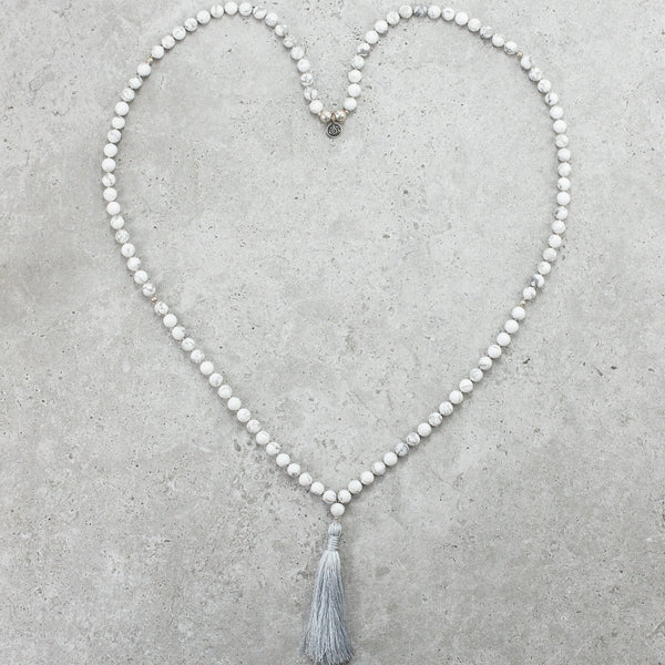 Howlite Mala - Calm & Patient