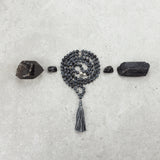 Snowflake Obsidian Mala - Protected & Restored