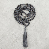 Snowflake Obsidian Mala (Petite) - Protected & Restored