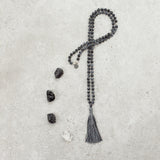 Snowflake Obsidian Mala (Petite) - Protected & Restored