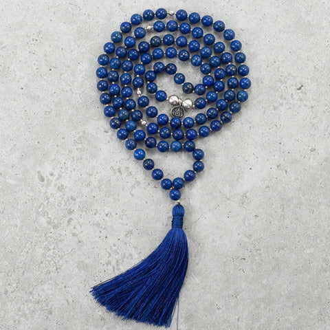 Hand Knotted Lapis Lazuli Bracelet