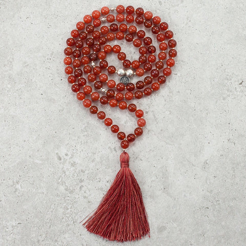 Carnelian Mala - Vivacious Energy