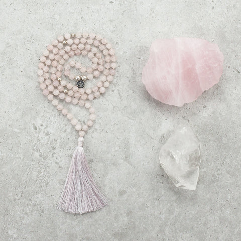Howlite Mala (Petite) - Calm & Patient