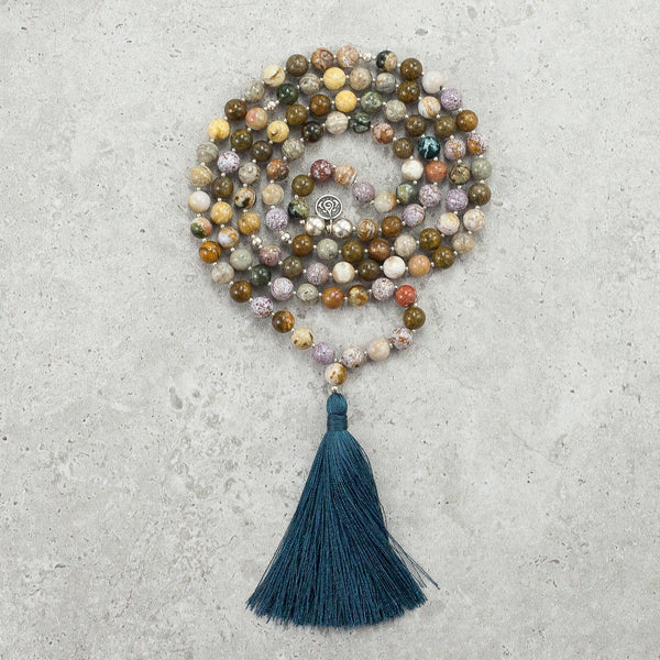 Ocean Jasper Mala - Inner Harmony