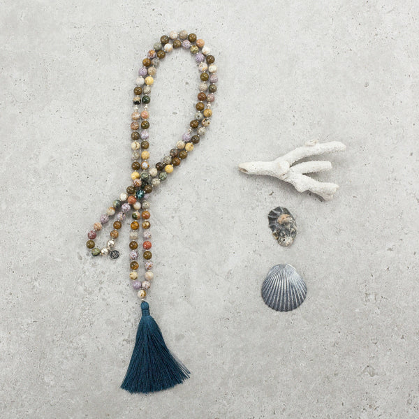 Ocean Jasper Mala - Inner Harmony