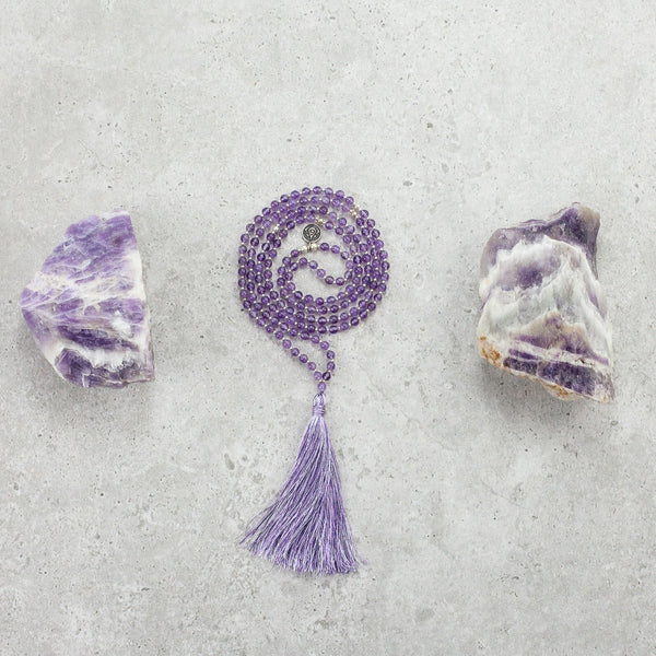 Amethyst Mala (Delicate) - Healing Energy