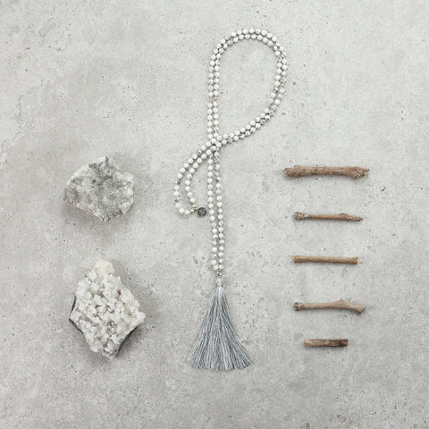 Howlite Mala (Delicate) - Calm & Patient