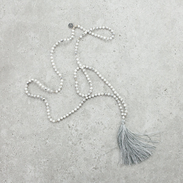 Howlite Mala (Delicate) - Calm & Patient