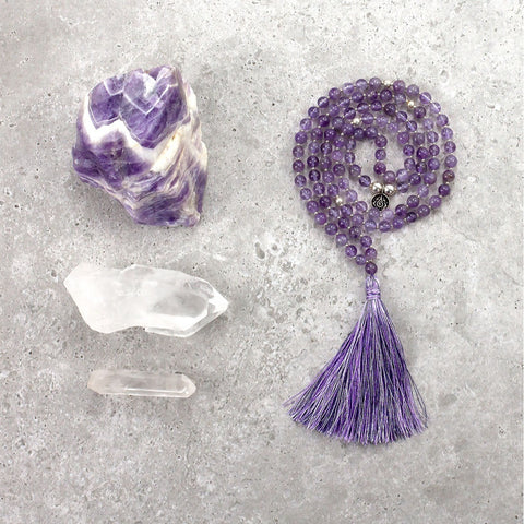 Amethyst Mala (Delicate) - Healing Energy