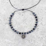 Snowflake Obsidian Mala Bracelet - Protected & Restored