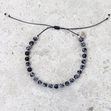 Snowflake Obsidian Mala Bracelet - Protected & Restored