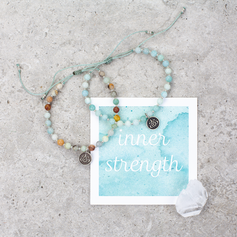 Amazonite Mala Bracelet - Inner Strength